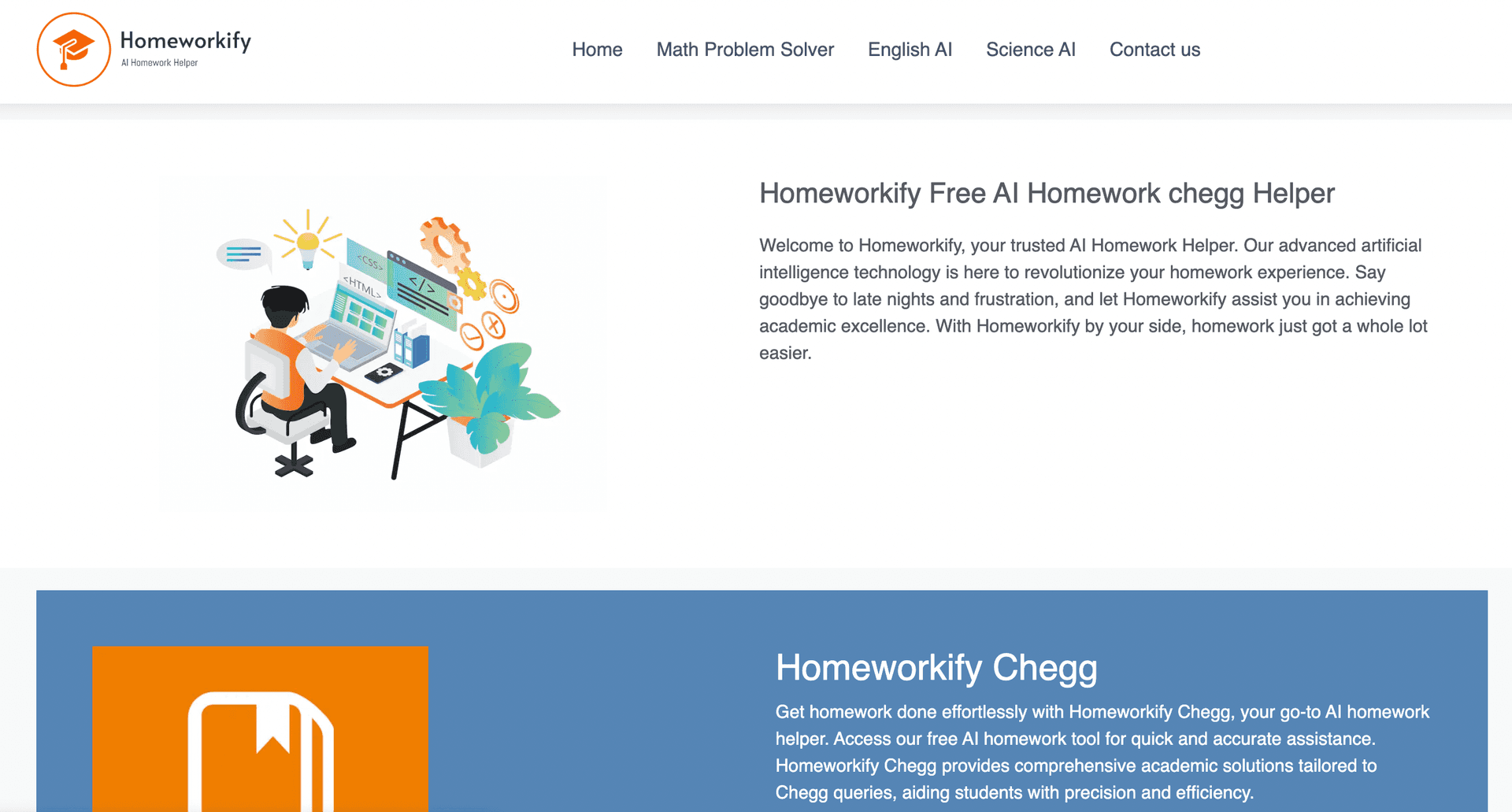 Homeworkify Interface