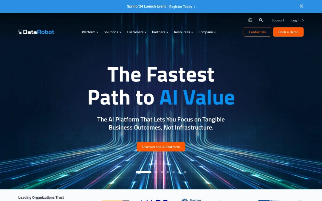 Visual representation of DataRobot AI Platform | Deliver Value from AI